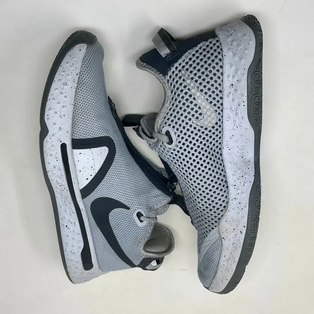 Nike PG 4 Team Basketball Shoes Men's 8 1/2 Wolf Gray 103.5=L.5.7